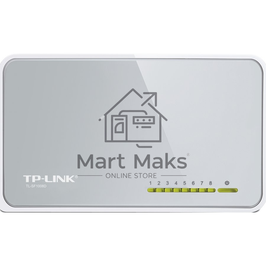 Коммутатор TP-Link SOHO TL-SF1008D Коммутатор 8-port 10/100M mini Desktop Switch, 8 10/100M RJ45 ports, Plastic case