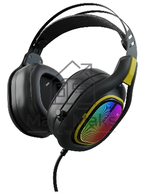 Наушники с микрофоном GMNG HS-L630G черный/желтый 2.2м мониторные оголовье (1533561)