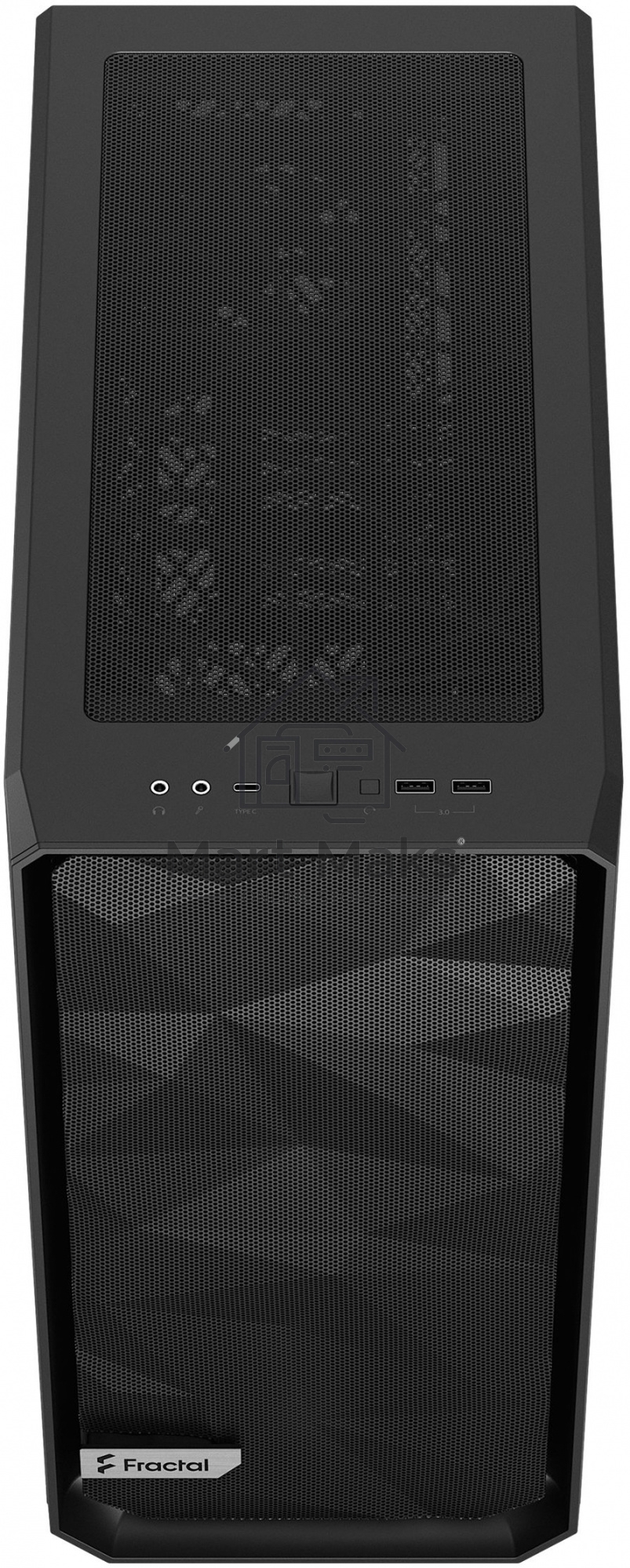 Корпус Fractal Design MESHIFY 2 COMPACT BLACK - TG / ATX, TG / 2x140mm & 1x120mm fans inc. / FD-C-MES2C-03
