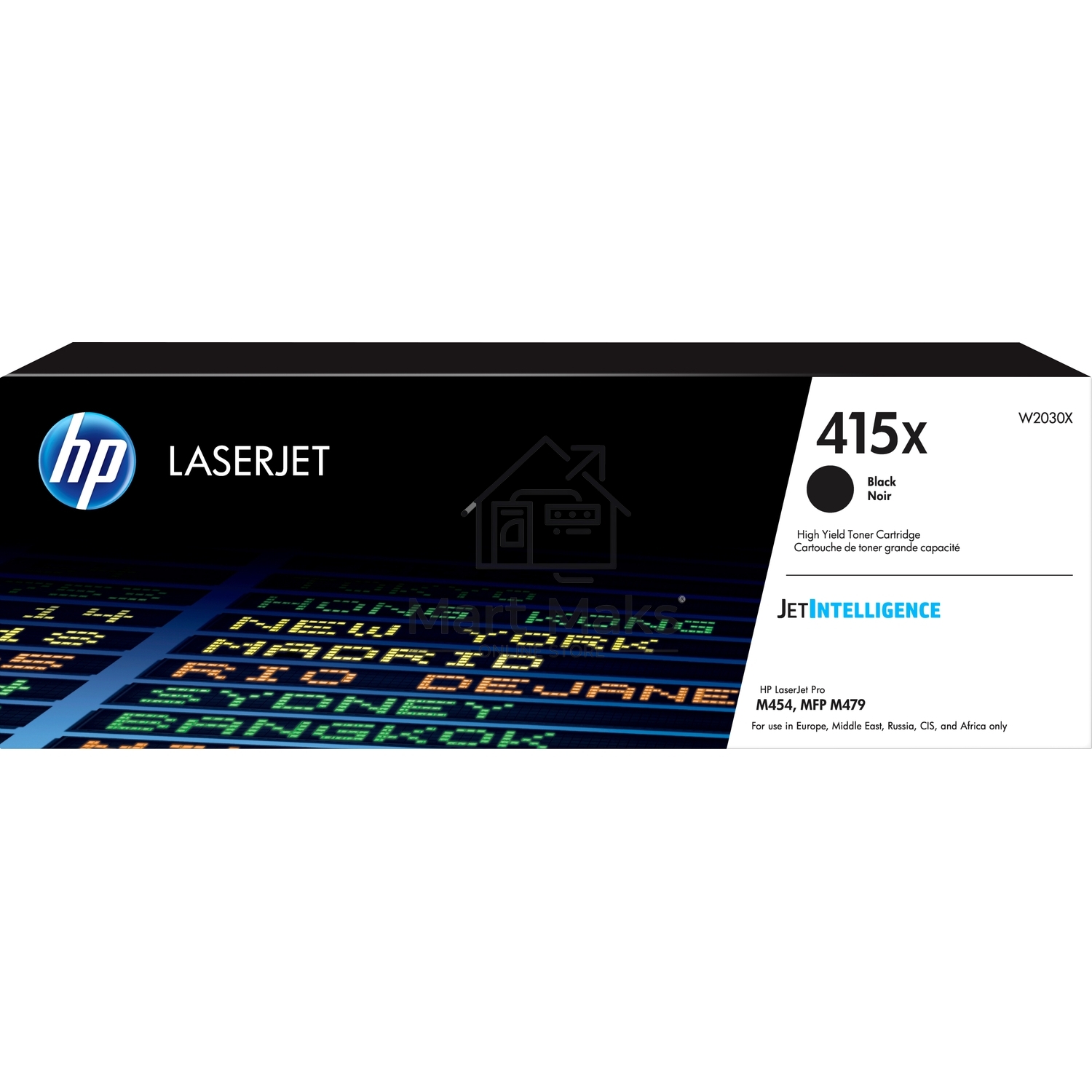 Картридж лазерный HP 415X W2030X черный для HP LJ M454/MFP M479 (7500стр.)