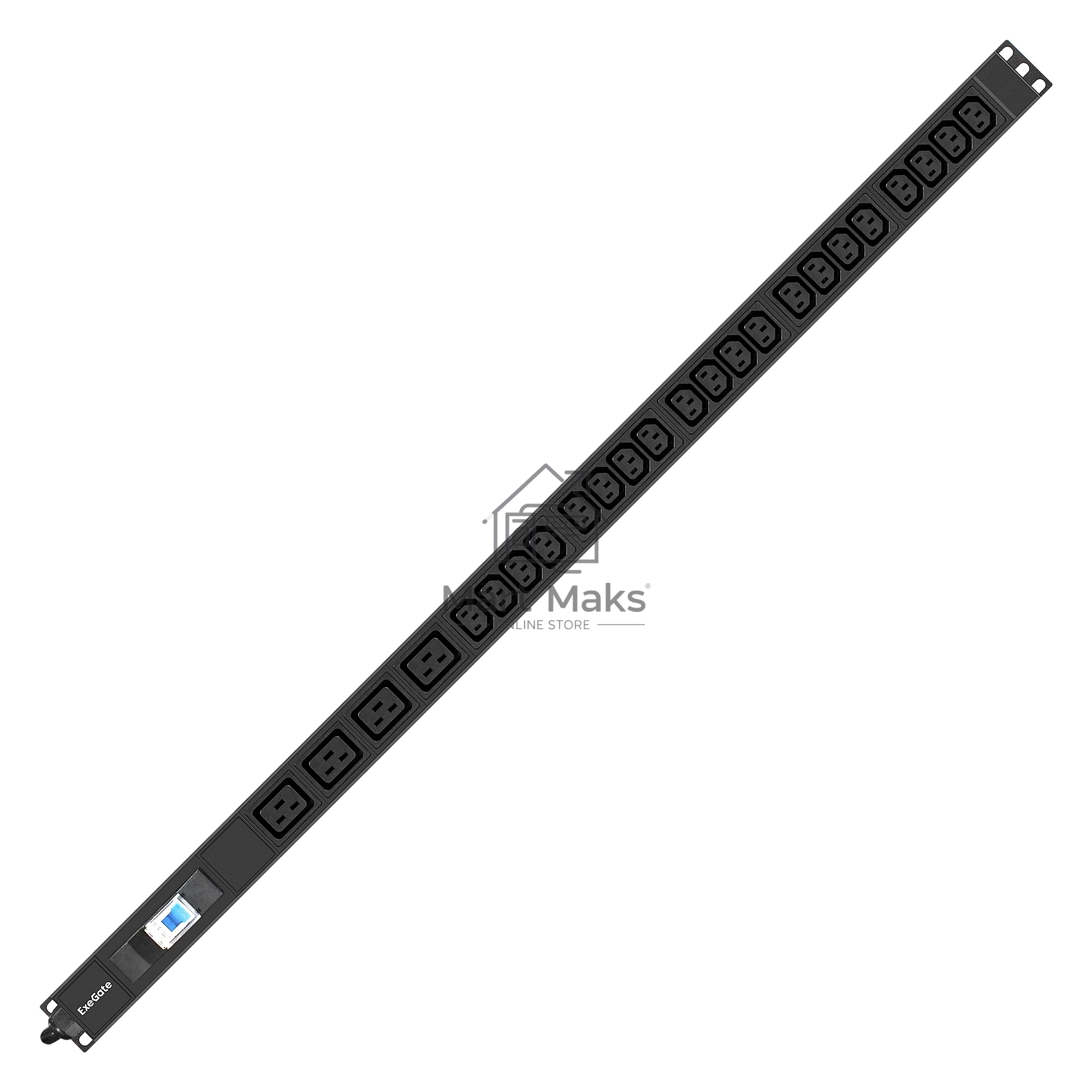 Блок розеток вертикальный ExeGate ServerPro PDU-V420 Al-20C134C19-IEC309-32A-1P (19