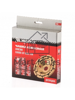 Чашка алмазная Matrix зачистная, 180 мм, двухрядная