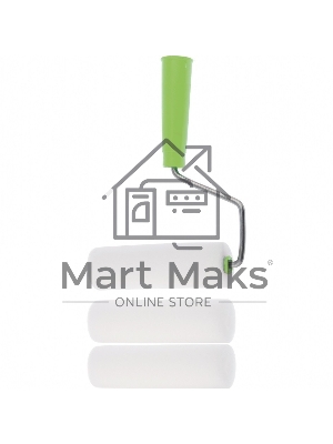 Набор: валик Поролон с ручкой + 2 шубки, 140 мм, D - 42 мм, D ручки - 6 мм Сибртех