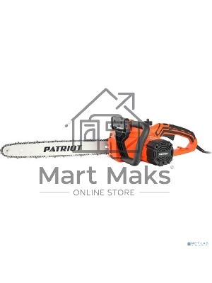 Пила цепная электрическая Patriot ESP 2418, 2400Вт, 18'/45 см, 3/8, 1,3мм 62 зв, плавный пуск, бесключевая натяжка цепи, термозащита