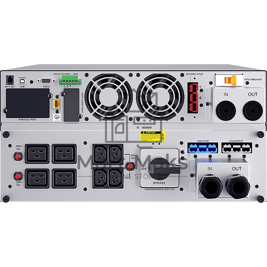 Источник бесперебойного питания CyberPower OLS10KERT5U Online 10000VA/10000W USB/RS-232/Dry/EPO/SNMP/CloudCard/(4 IEC С13, 4 IEC C19, terminal block)/bat.detect./МВ NEW