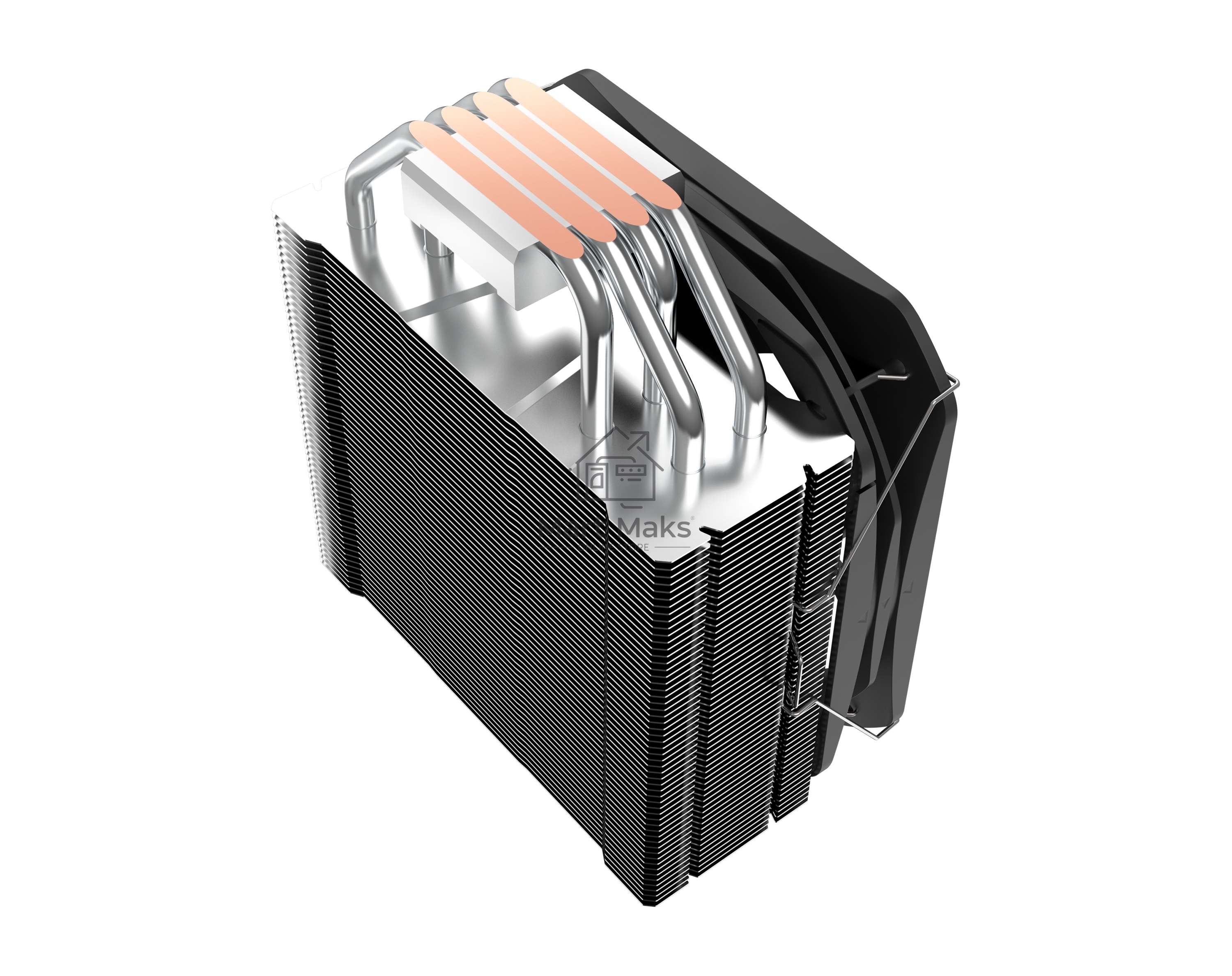 Кулер PCCooler Paladin 400 ARGB черный 130мм алюминий+медь 1600rpm 28.6db 4-pin 200W 157мм