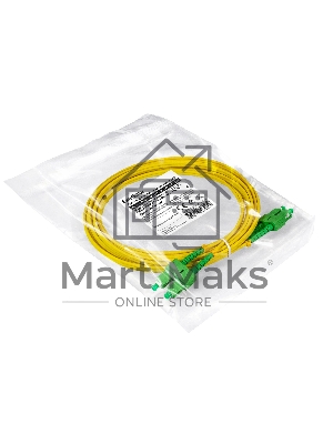 Патч-корд волоконно-оптический ExeGate FC-D-9-SC/APC-SC/APC-5M-LSZH (Шнур ВО SM 9/125 (OS2/G.652.D), SC/APC-SC/APC, Duplex, LSZH, 5м)