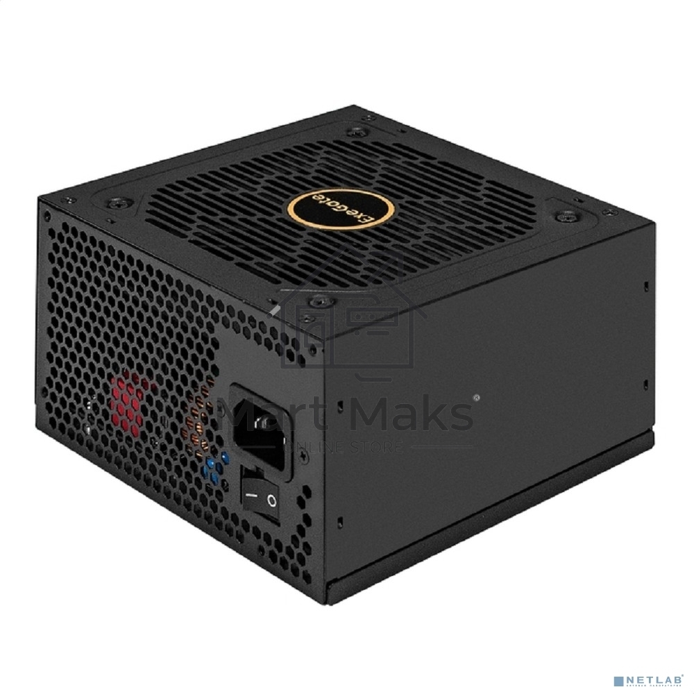 Блок питания 850W ExeGate 80 PLUS® GOLD 850VSP FС (ATX3.0, APFC, КПД 90% (80 PLUS Gold), 120мм fan, 24pin, 2x(4+4)pin, PCIE5.0/12VHPWR, 4xPCI-E, 6xSATA, 3xIDE, 1xFDD, Full Cable Management, black, Color box)