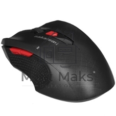 Мышь беспроводная Nakatomi MRON-07U черный, 1600 dpi, радиоканал, USB, кнопки - 5