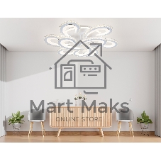 Потолочный светодиодный светильник Ambrella light FA1704/6+3 WH/CH белый/хром 255W 3000K-6400K 610*610*130 (ПДУ РАДИО 2.4G)