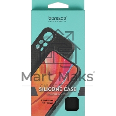 Чехол (клип-кейс) BoraSCO для Xiaomi Redmi 13C Silicone Case черный (72839)
