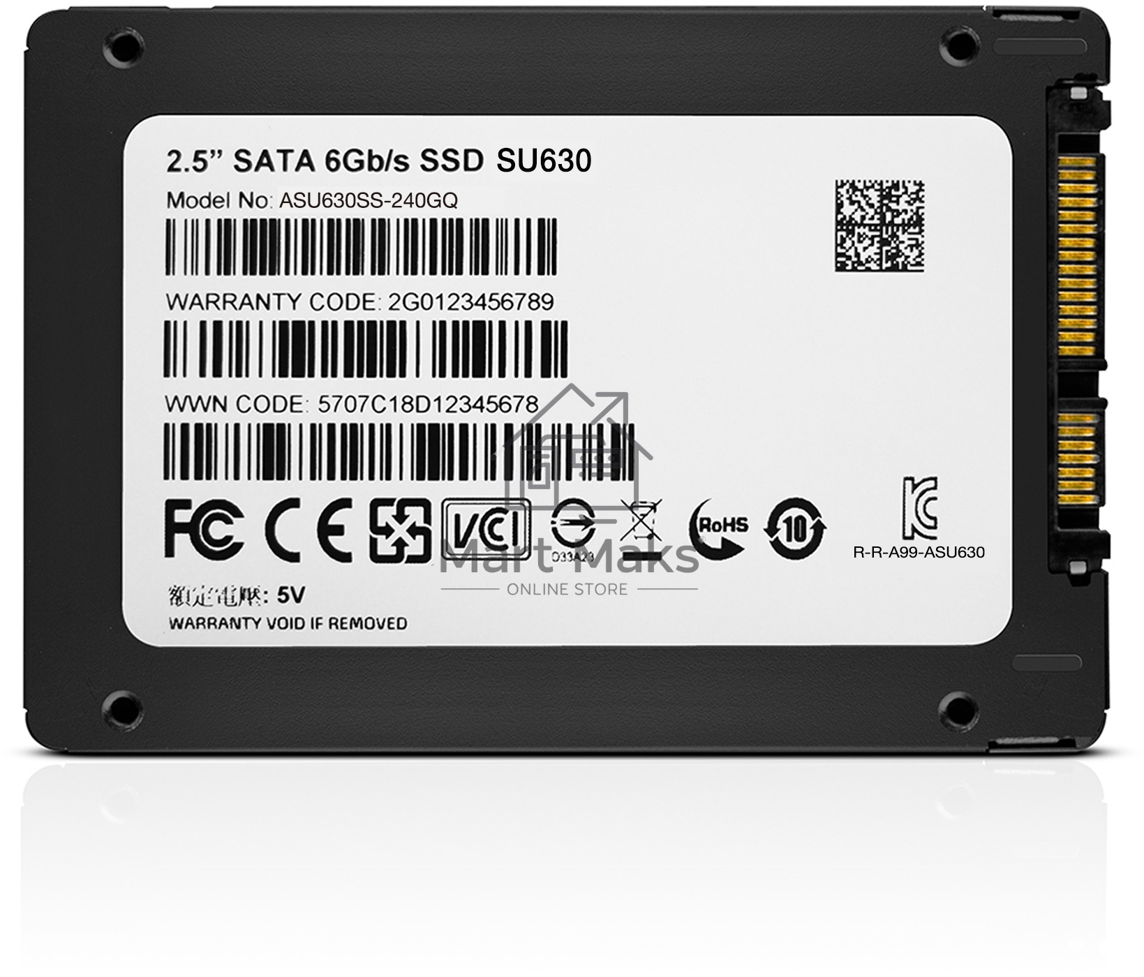 Накопитель SSD ADATA SU630, 240Gb, SATA III, 2.5