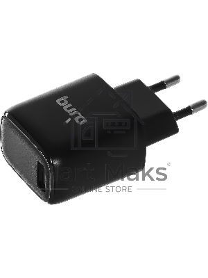 Сетевое зарядное устройство Buro BUWG1 3A QC черный