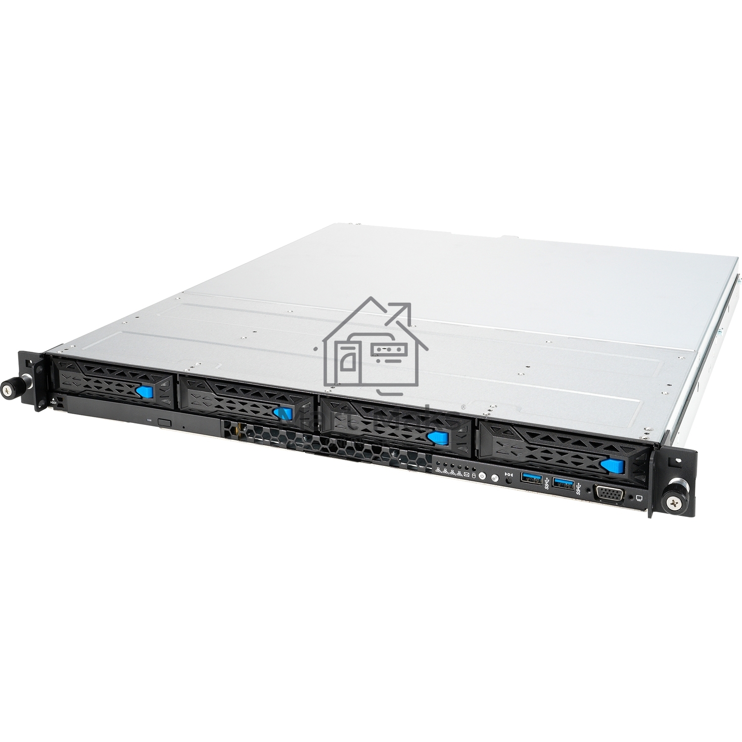 Платформа Asus RS300-E11-RS4 1U, LGA1200, 4xDDR4, 4x3.5 (1xSFF8643, 2xOcuLink on the backplane,), DVDRW, 2x1GbE, 1xM.2 SATA/PCIE 2280, optional ASMB10-iKVM, HDMI (from CPU), 2x450W