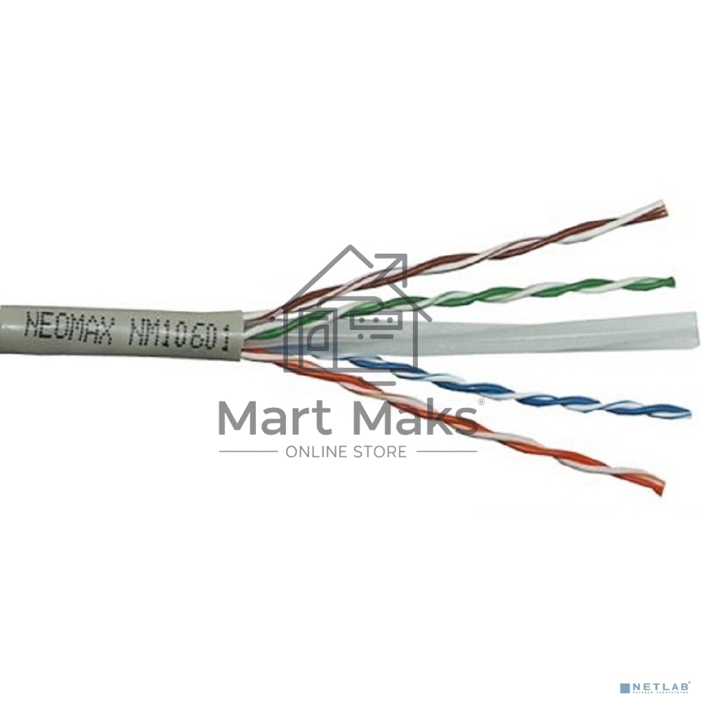 Кабель NEOMAX NM10601 Кабель UTP cat.6 4 пары (305 м) 0.57мм Taiwan