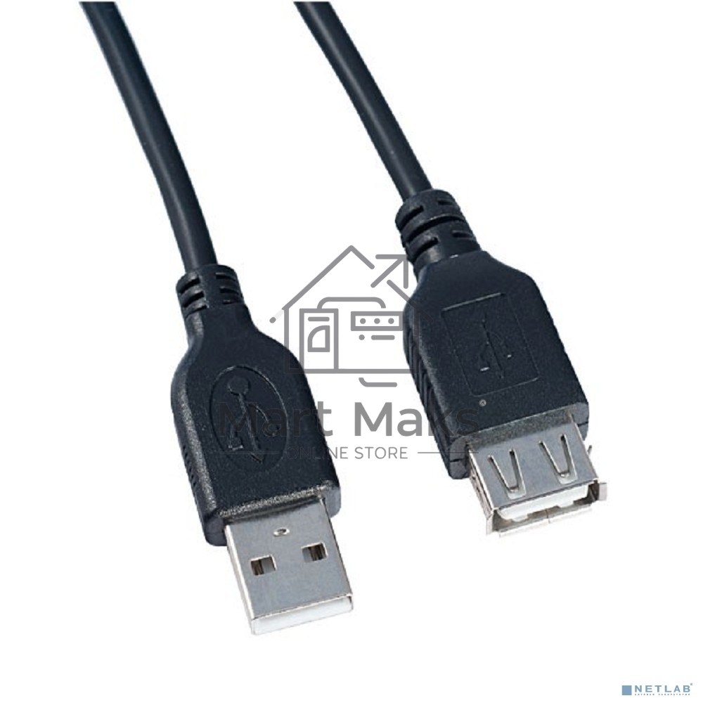 Кабель PERFEO USB2.0 A вилка - А розетка, длина 3 м (U4504)