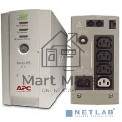 Источник бесперебойного питания APC Back-UPS BK500EI 300Вт 500ВА бежевый