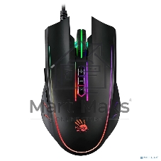Мышь проводная A4Tech Bloody Q81 черный, 3200 dpi, USB, кнопки - 8