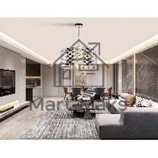 Люстра Ambrella light LH41006/18 CH/CL хром/прозрачный E14*18 max 40W D700*320