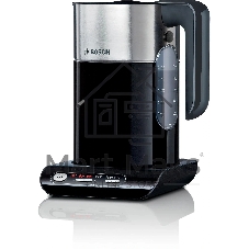 Чайник электрический Bosch TWK8613 черный/серебристый, 1.5 л, 2400 Вт, скрытый нагревательный элемент, поддержание температуры