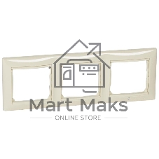 Рамка 3-м Valena горизонт. сл. кость (DIY-упак.) Legrand 695633