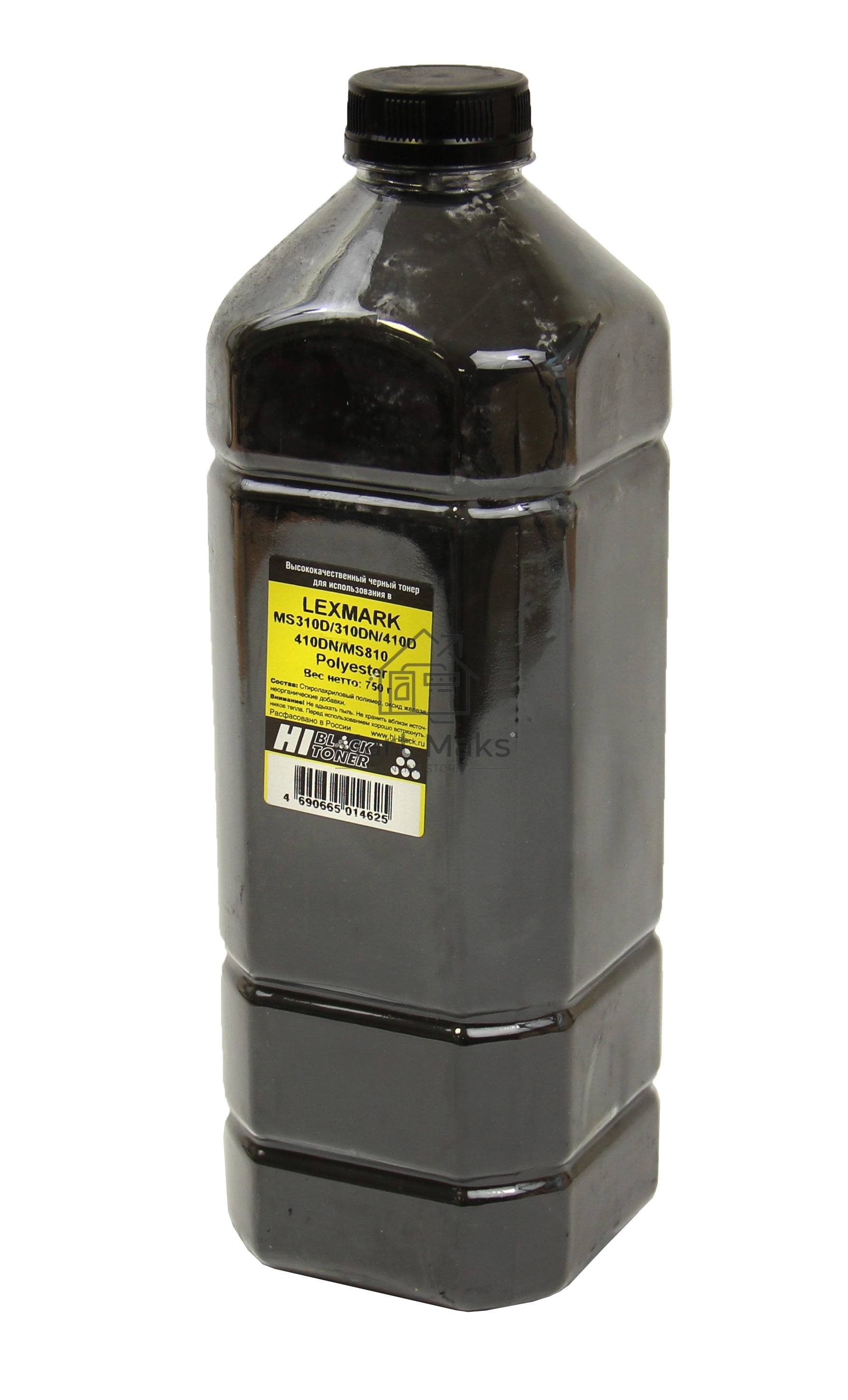 Тонер Lexmark MS310D/310DN/410D/410DN/MS810 (Hi-Black) Polyester, 750 г, канистра