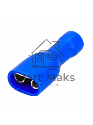 Клемма плоская полностью изолированная гнездо 6.6 мм 1.5-2.5 мм² (РППи-м 2.5-(6.3)) Rexant