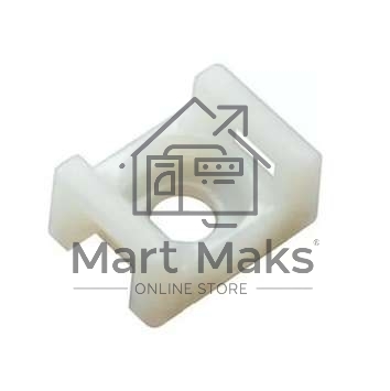 Площадка для крепления стяжки Rexant (ПС-2) 22x16 мм, белая, упаковка 100 шт.