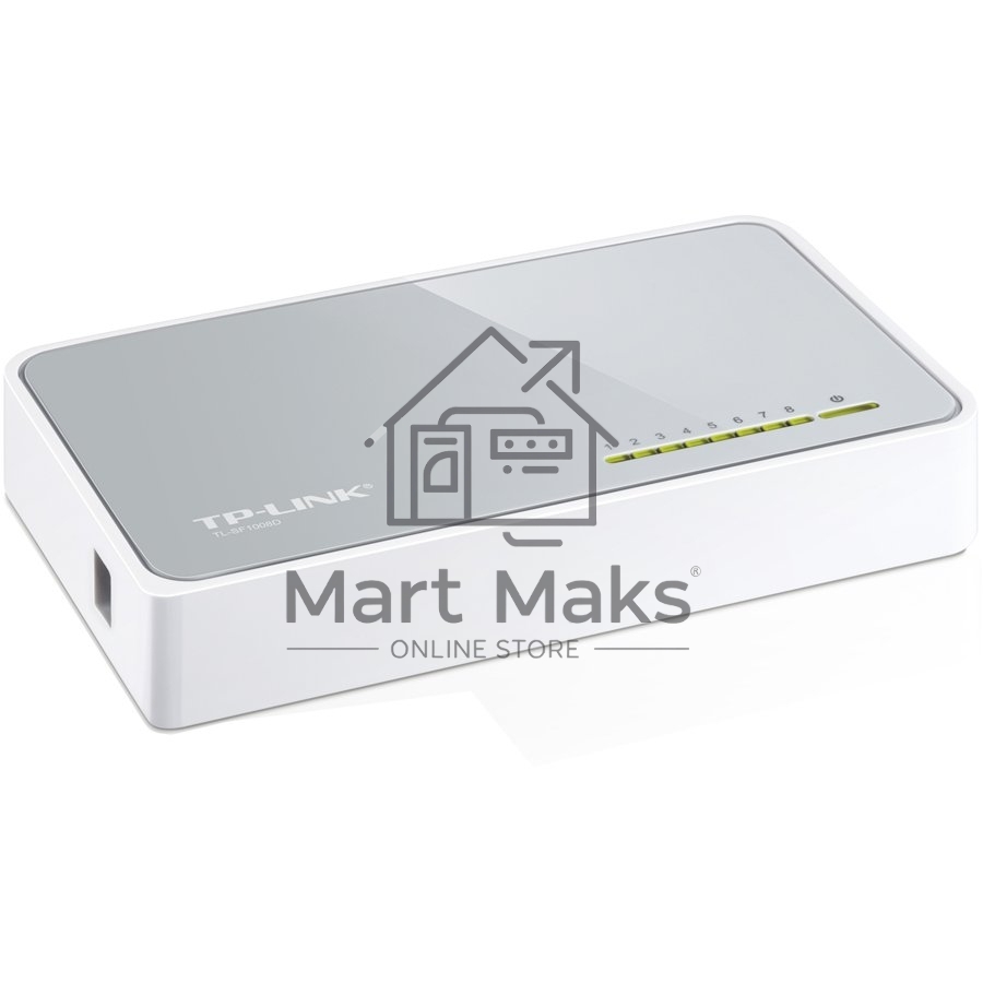 Коммутатор TP-Link SOHO TL-SF1008D Коммутатор 8-port 10/100M mini Desktop Switch, 8 10/100M RJ45 ports, Plastic case
