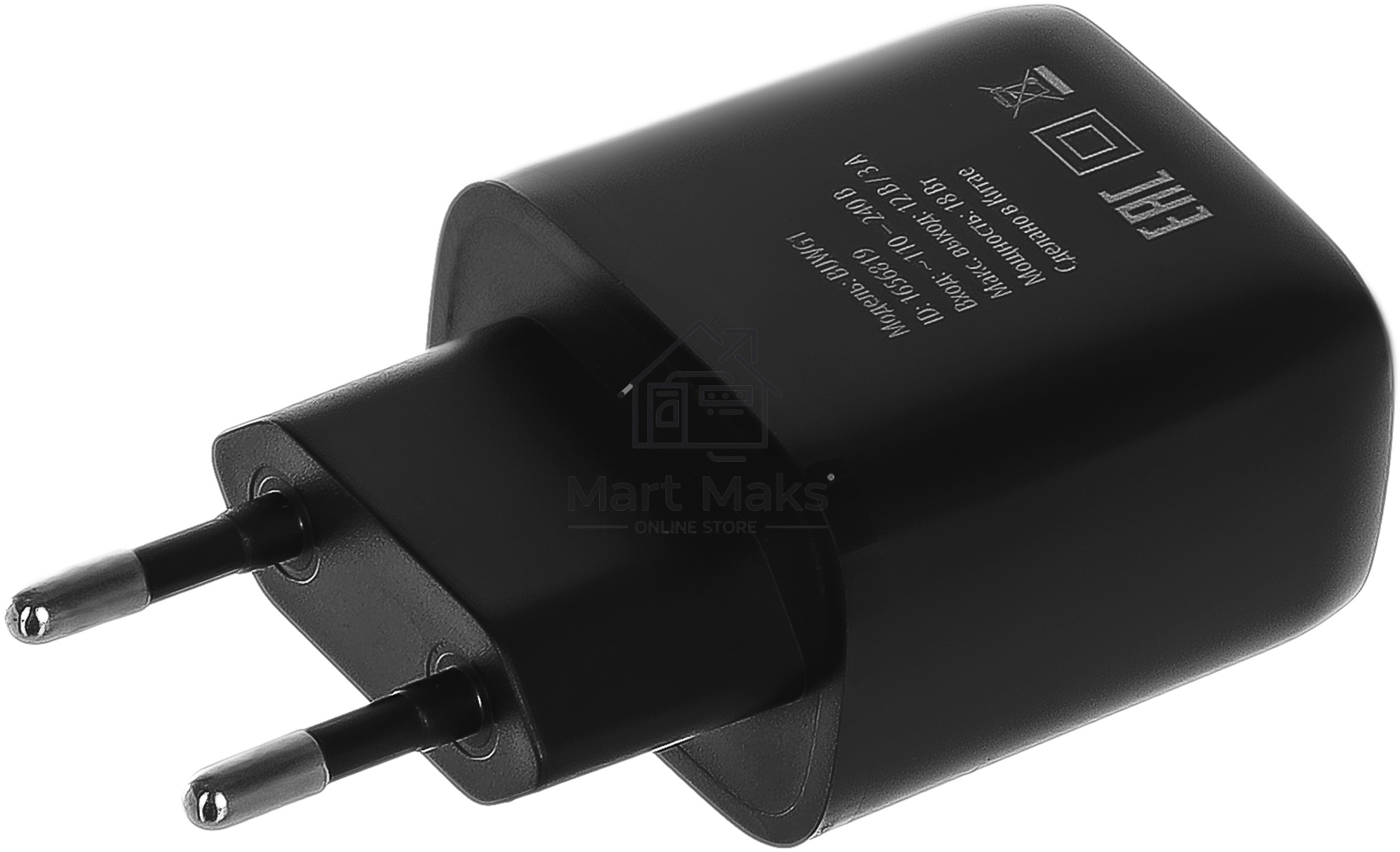 Сетевое зарядное устройство Buro BUWG1 3A QC черный