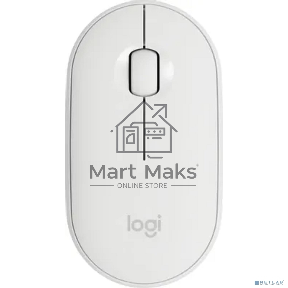 Мышь беспроводная Logitech Pebble M350 белый, 1000 dpi, радиоканал, Bluetooth, USB, кнопки - 3