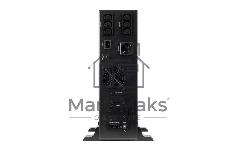 Источник бесперебойного питания SMARTWATT UPS DATA 3kVA Line-interactive SIN 3000VA/2400W (Euro x1, IEC C13 x6, USB, RJ11/RJ45 protection, SNMP, LCD