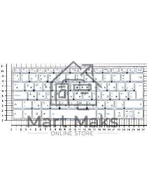 Клавиатура для ноутбука Lenovo Yoga Slim 7 Carbon 13ITL5, белая