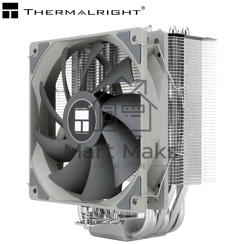 Кулер для процессора Thermalright Burst Assasin 120 (4-pin PWM, 154mm, Ni/CU, 6x6mm, 1x120mm, 66.17CFM, 25.6dBA, 1550RPM, S: 1700, 1200, 115X, AM5, AM4)