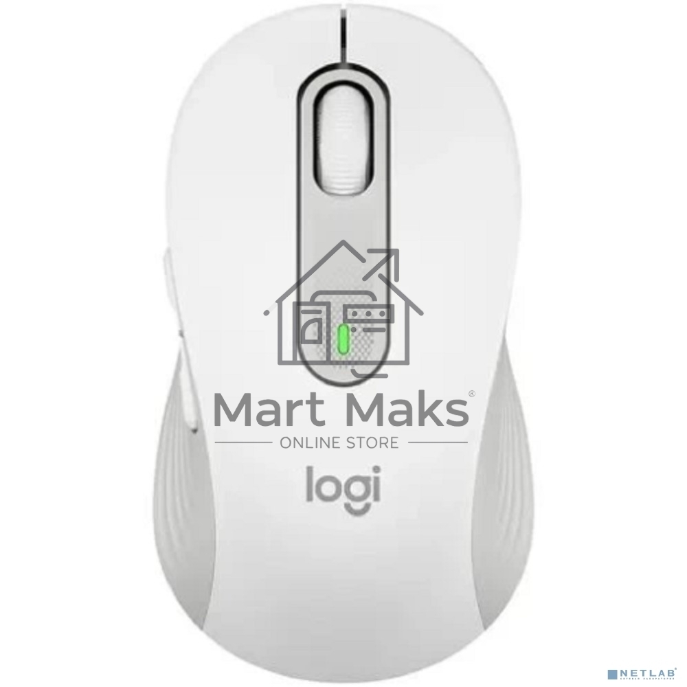 Мышь беспроводная Logitech Signature M650 белый, 4000 dpi, радиоканал, Bluetooth, USB, кнопки - 5