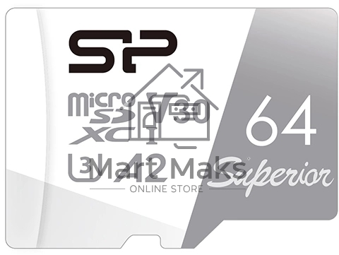 Флеш карта microSD 64GB Silicon Power Superior Pro A2 microSDXC Class 10 UHS-I U3 Colorful 100/80 Mb/s