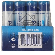 Батарейки щелочные/алкалиновые Gembird Gb-LR03-20B, тип AAA, 20шт, коробка