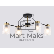 Светильник Ambrella light TR303324/4 BK/GD черный/золото E27/4 max 60W 650*290*270