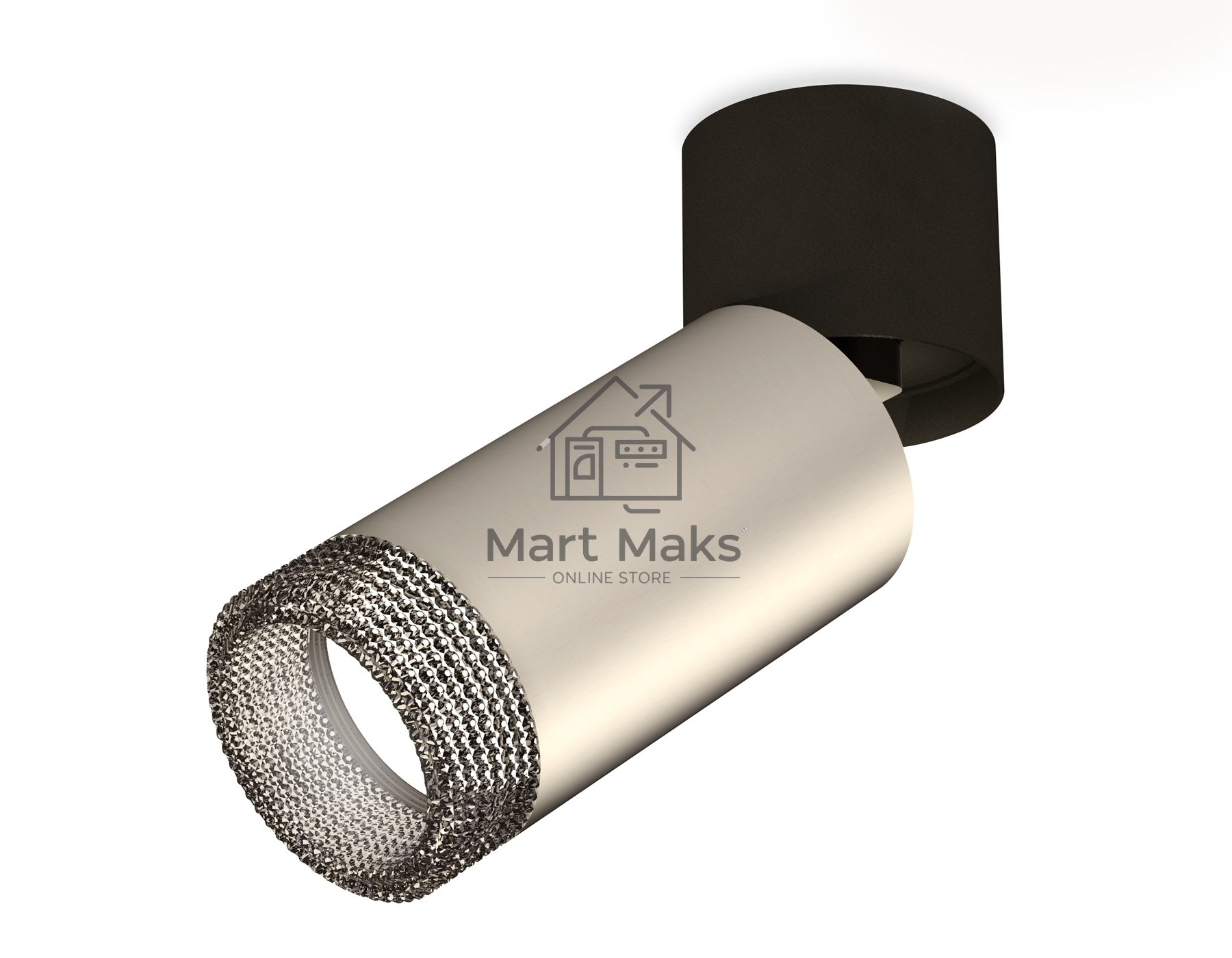 Светильник Ambrella Light XM6324041 SSL/BK/BK серебро песок/черный/тонированный (A2221, C6324, N6151)