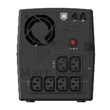 Источник бесперебойного питания CBR QTM-1500T-6I-LCUC / 1500ВА / 900Вт / 6 x IEC 320 C13 (компьютерный)