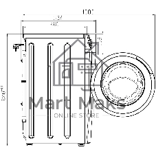Стиральная машина Atlant 80С1214-С-01 белый, загрузка фронтальная 8 кг, 1200 об/мин, класс: А+++