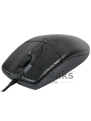 Мышь проводная A4Tech OP-620D черный, 1000 dpi, USB, кнопки - 4
