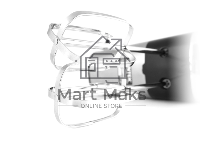 Миксер Centek CT-1120 (черн/сталь) 1200Вт, 5 скоростей+турбо, взбивание/замешивание