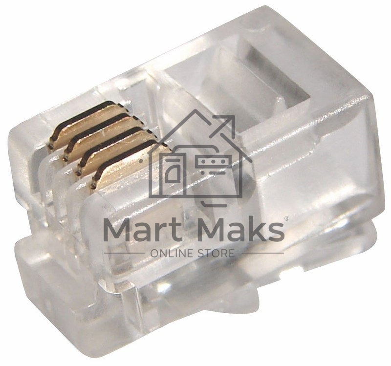 Телефонный разъем Rexant RJ-9(4P4C)