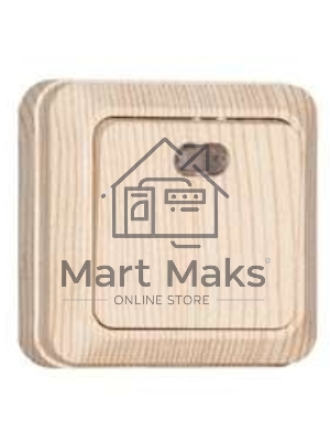 Выключатель проходной 1-кл. ОП Олимп 10А с индик. сосна UNIVersal 5560810