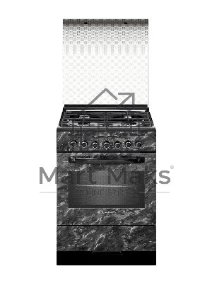 Плита комбинированная Gefest ПГЭ 6302-03 0053 черный, конфорок 4 газовых, духовка 55 л, 60 см x 85 см x 60 см