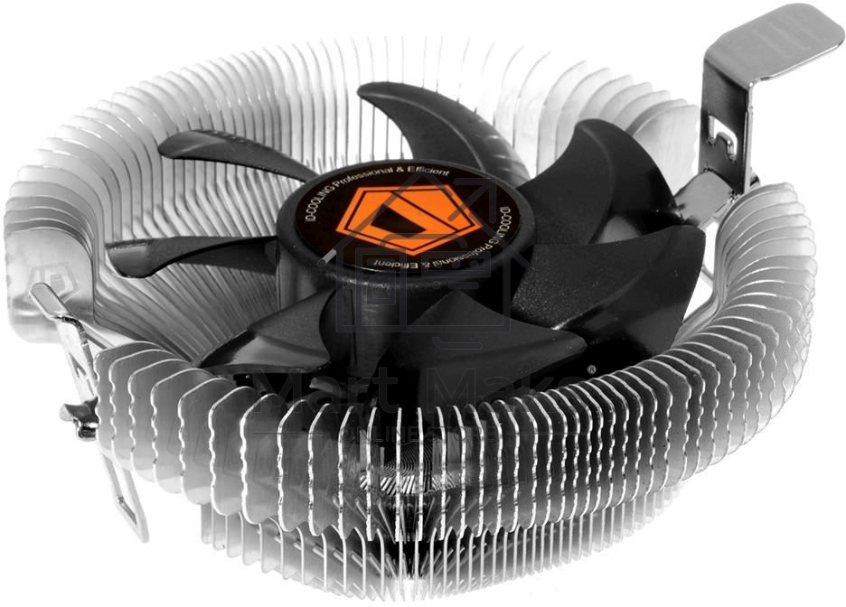 Кулер Cooler ID-Cooling DK-01S серебристый/черный 80мм алюминий 2200rpm 24db 3-pin 65W