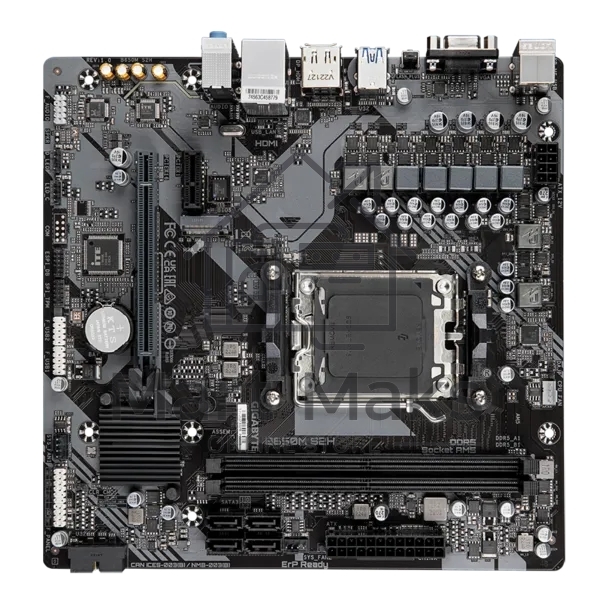Материнская плата Gigabyte B650M S2H (V1.2/V1.4), AM5, AMD B650, 2xDDR5, 4xSATA, 1xM.2, 1xPCI-E 4.0 x16, 3xUSB-A 3.2 Gen 1, 1xUSB-C 3.2 Gen 1, 1x 1Gb LAN, 3x3.5 мм, 7.1, Micro-ATX
