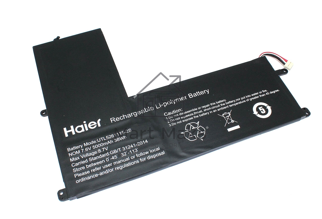 Аккумуляторная батарея для ноутбука Haier U144E 7.6V 5000mAh/38Wh