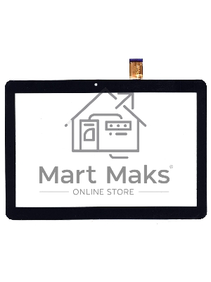 Сенсорное стекло (тачскрин) TurboPad 1016 4G, черное